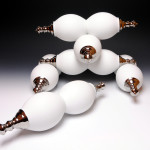 Kreisel II  (2015) </br>  Porcelain, Glaze, Platinum Luster