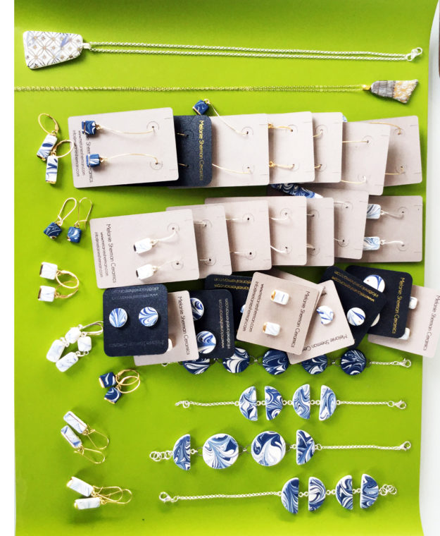 melanie_sherman_jewelry_marbled_porcelain_blue_white_drop_dangle_earrings_gold_luster_cerbera_gallery