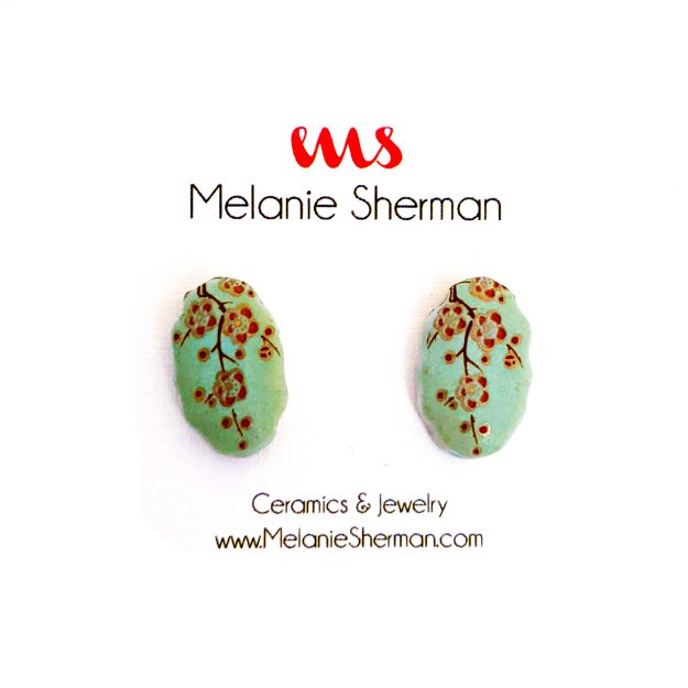 Studs-porcelain-vintage-japanese-flower-cherryblossom-blue-Melanie-Sherman-01-01
