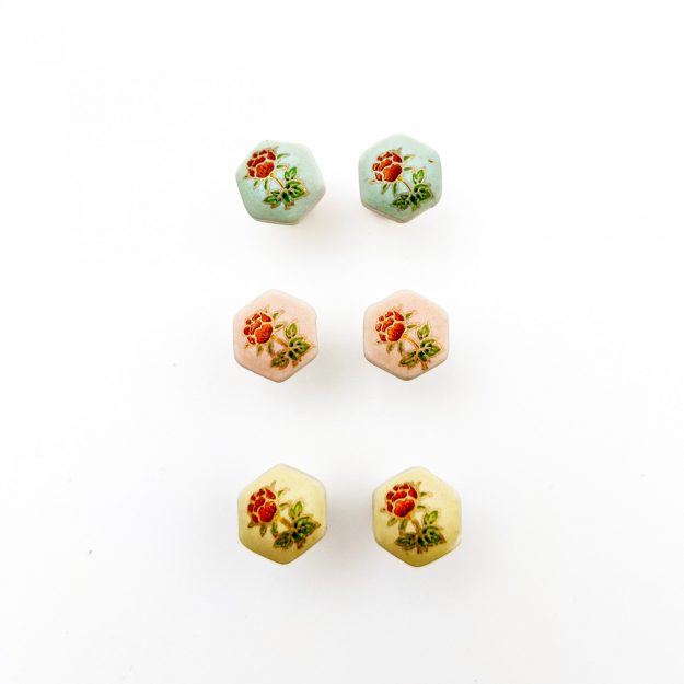 Studs-porcelain-vintage-japanese-flower-rose-pink-yellow-blue-Melanie-Sherman-01-01